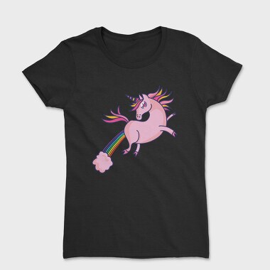 Pink Unicorn Flying 002, Tricou Femei