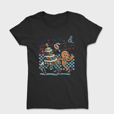 Merry And Bright Christmas, Tricou Femei