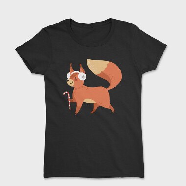 Squirrel Candy Cane, Tricou Femei